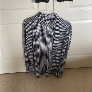 Black and White Checkered Men's Shirt